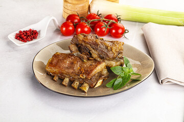 Roasted Lamb ribs with spices