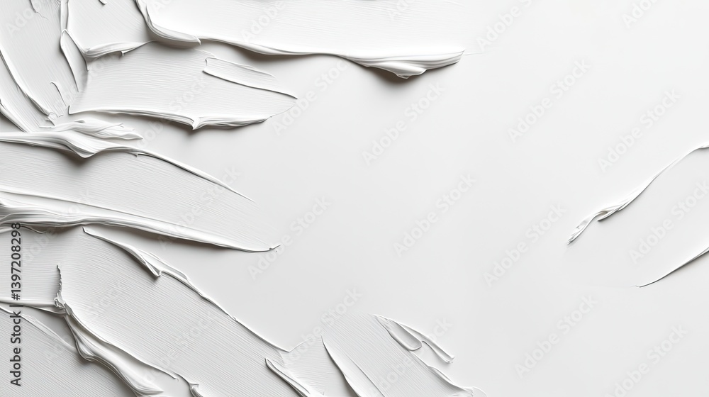 Aufkleber textured white background art abstract design minimalist style studio setting close-up view