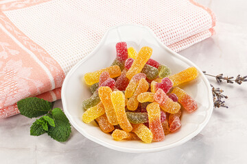 Sweet and sour marmalade worms