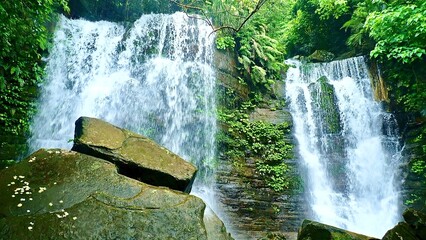 沖縄県八重山諸島西表島のゲータの滝
