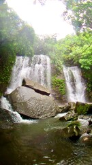 沖縄県八重山諸島西表島のゲータの滝