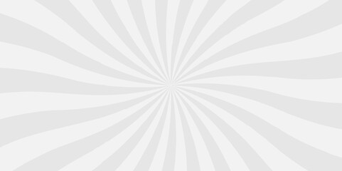 Abstract gray background with rays retro starburst abstract. Sunburst background vector illustration pattern beam rays. Spiral radial striped backdrop design.	