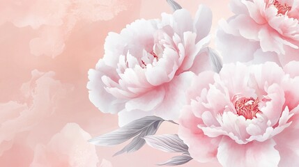 pink peony flowers