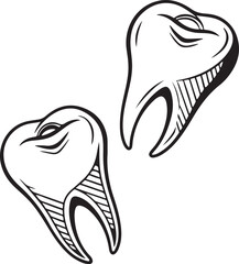 Healthy teeth care involves using a toothbrush and toothpaste for clean dental hygiene