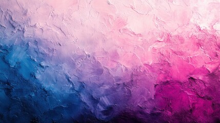 Obraz premium Abstract painting with shades of blue, purple, and pink creating a textured, dreamy effect.