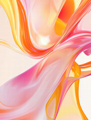 Fototapeta premium Vibrant Flow of Colors: An abstract display of flowing, radiant colors, a captivating display of energy and artistic expression. A dynamic display of blended tones and hues