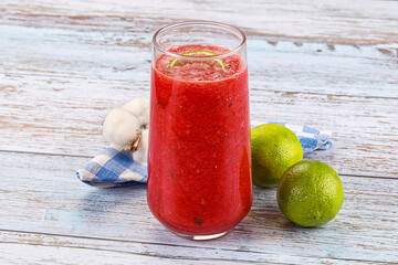 Cold and sweet Watermelon smoothie