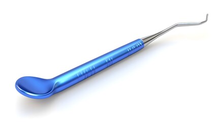 3d rendered icon of a dental scaler isolated on white background