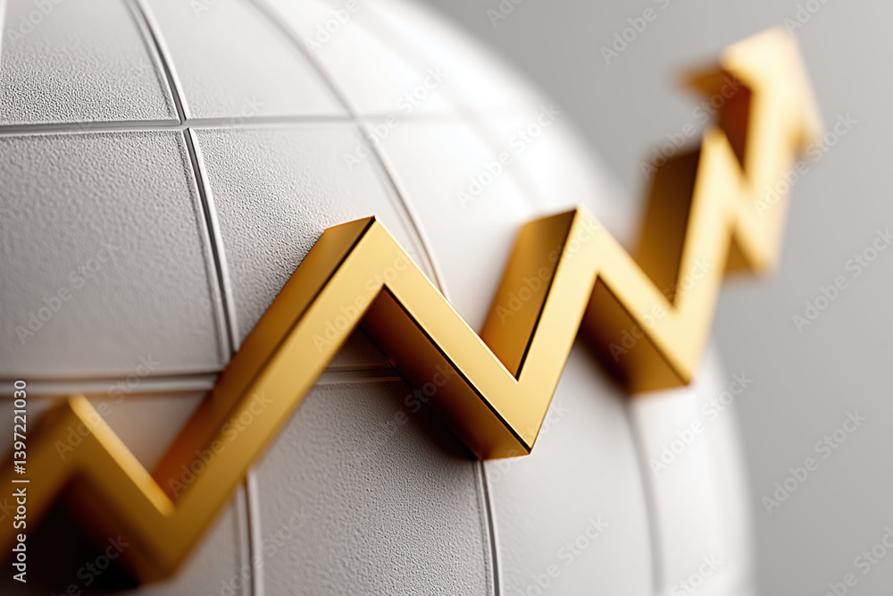 Poster global market is driven by export trends and demand, showcasing growth through rising graph on textu