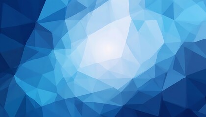 Obraz premium Abstract Blue Polygonal Gradient Banner Background, Wishign Card of Wallpaper