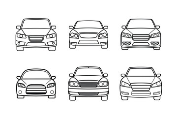 set of car icons