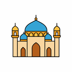 taj mahal vector