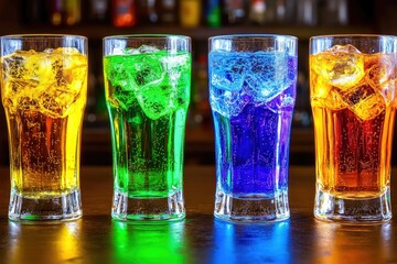 Vibrant and Refreshing Spectrum A Collection of Colorful Cocktails for Celebration