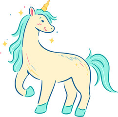 Fototapeta premium Cute Unicorn