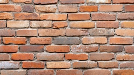 Obraz premium Rustic Red Brick Wall Texture for Background and Design Applications