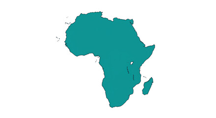 Obraz premium Isolated Map of Africa