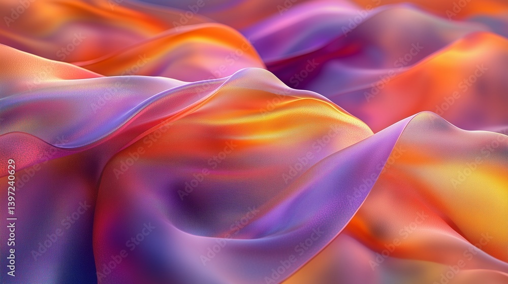 Poster abstract background with colorful waves