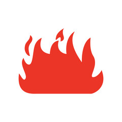 Red fire vector illustration