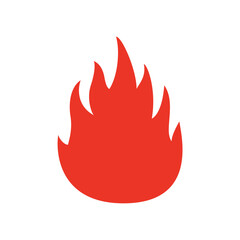 Red fire vector illustration