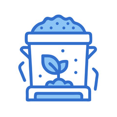 Fototapeta premium Compost Bin Icon Vector