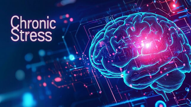 Chronic stress affects mental and physical health, leading to anxiety, burnout, fatigue, and an imbalance of hormones like cortisol.