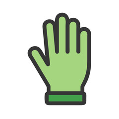 Obraz premium Garden Gloves Icon Vector
