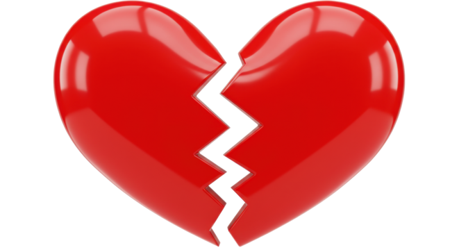 Isolated Broken Heart