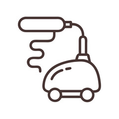 Obraz premium Steam Cleaner Icon Vector
