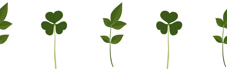 Obraz premium Leaves border on a white background. Hand-drawn illustration. Perfect for spring and summer.