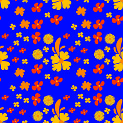 seamless background with butterflies