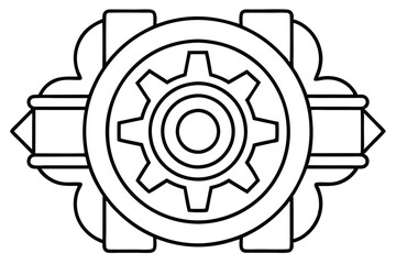 turbodrive core line art futuristic vehicle blueprint high detail concept