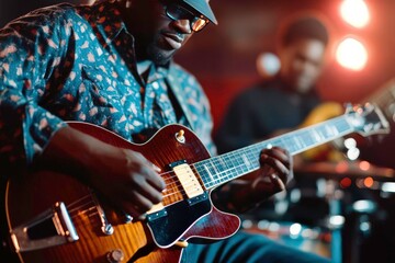 Obraz premium Blues guitarists.