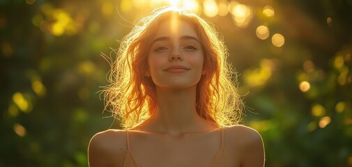 Basking in Sunlight Embracing Nature and Freedom