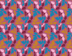 Autumn Leaf Pattern – Colorful Foliage Background for Seasonal Designs