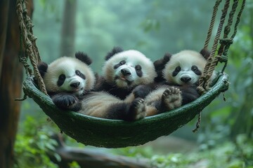 Obraz premium Cute Chinese panda