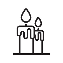 Minimalist Candle Illustration