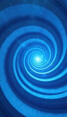 Obraz premium Soft abstract blue lines in a mesmerizing spiral pattern creating a sense of calm and balance, relaxing art, abstract spirals