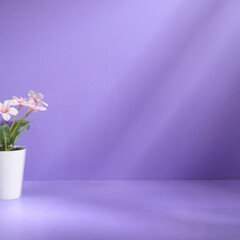lilac flowers in a vase