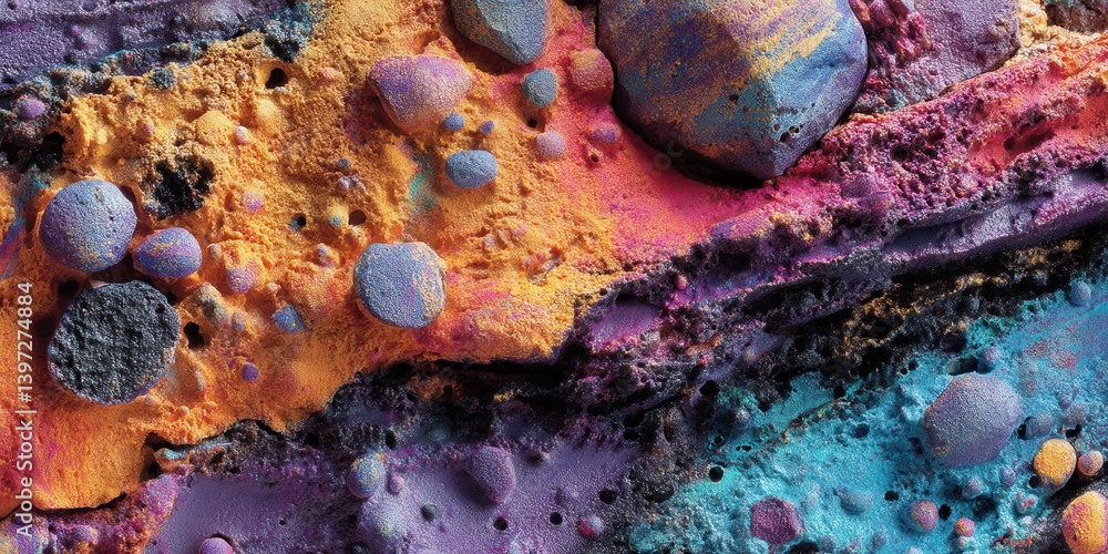 Aufkleber colorful abstract texture showcasing vibrant patterns and shapes in a creative design