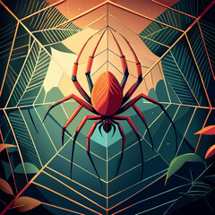 spider on web
