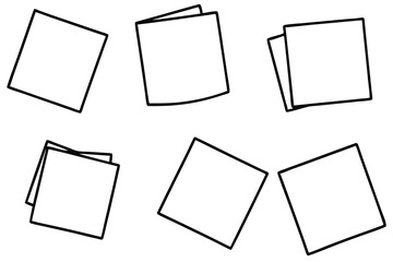 Assorted sticky notes design