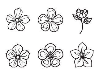 Periwinkle single clear vision black line art on white background