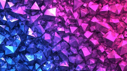 Naklejka premium Colorful Abstract Polygonal Design with Vibrant Patterns and Shapes