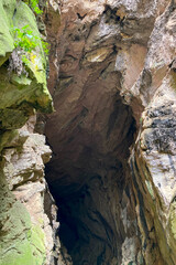 Hiking to Montejaque dam (Presa de Montejaque) and Hundidero cave (Cueva del Hundidero) in the province of Malaga, Andalusia, Spain