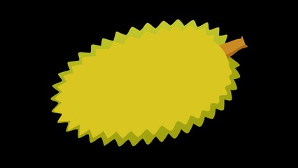 Graphic Durian Fruit Simple