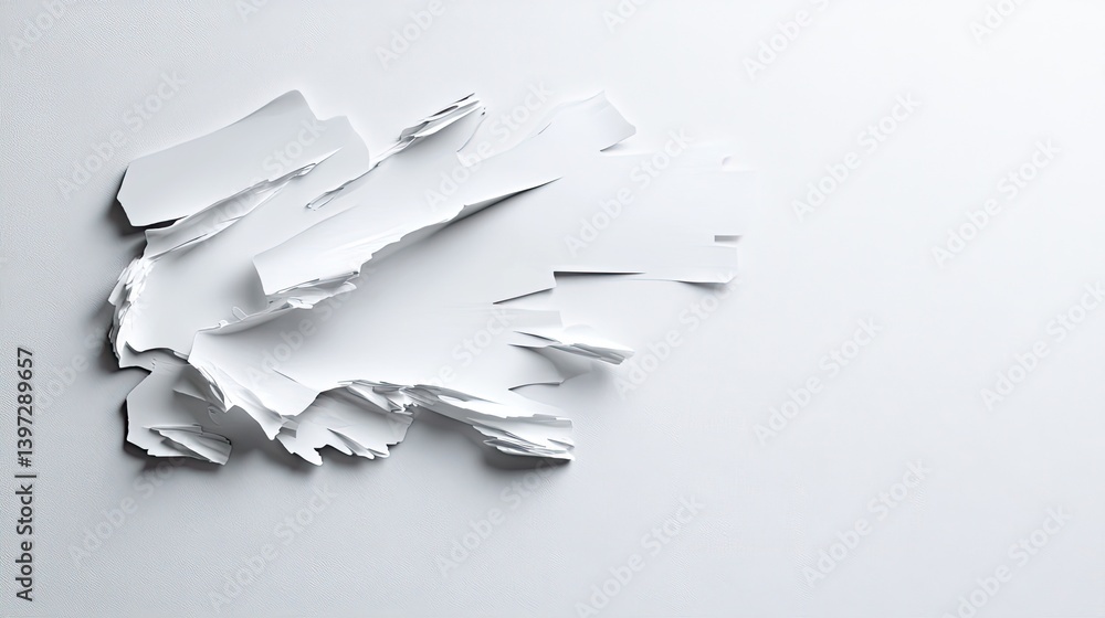 Poster dynamic abstract art display white background contemporary design minimalist environment artistic vi