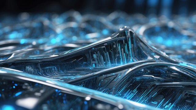 Abstract digital art depicting a funnel-shaped vortex