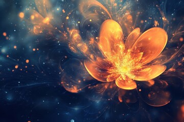Abstract Flower in Cosmic Space