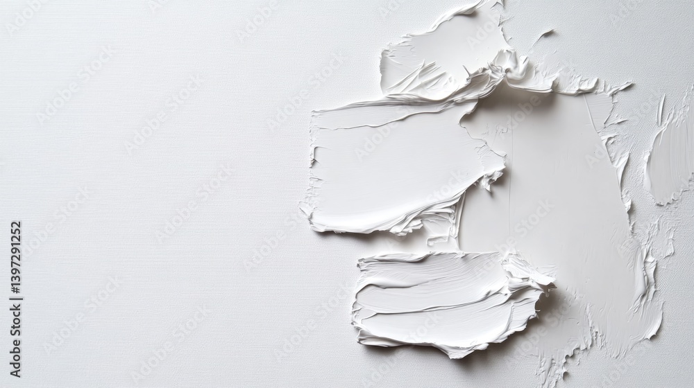 Poster artistic texture application studio image detail minimalist close-up creative process