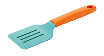 Isolated colorful spatula with white background
